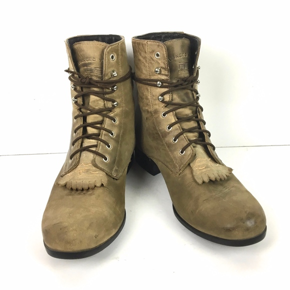 Ariat Shoes - Ariat > Womens Heritage Leather Kiltie Lacer Boot